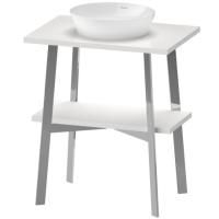 Duravit Cape Cod Раковина накладная круглая d430 мм, без отверстия под смеситель, цвет внутри - белый, снаружи - белый