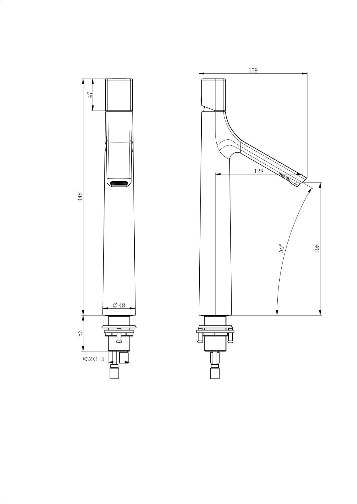 Смеситель для раковины высокий WONZON & WOGHAND, Брашированное золото (WW-H1011-BG) Смеситель для раковины высокий WONZON & WOGHAND, Брашированное золото (WW-H1011-BG)