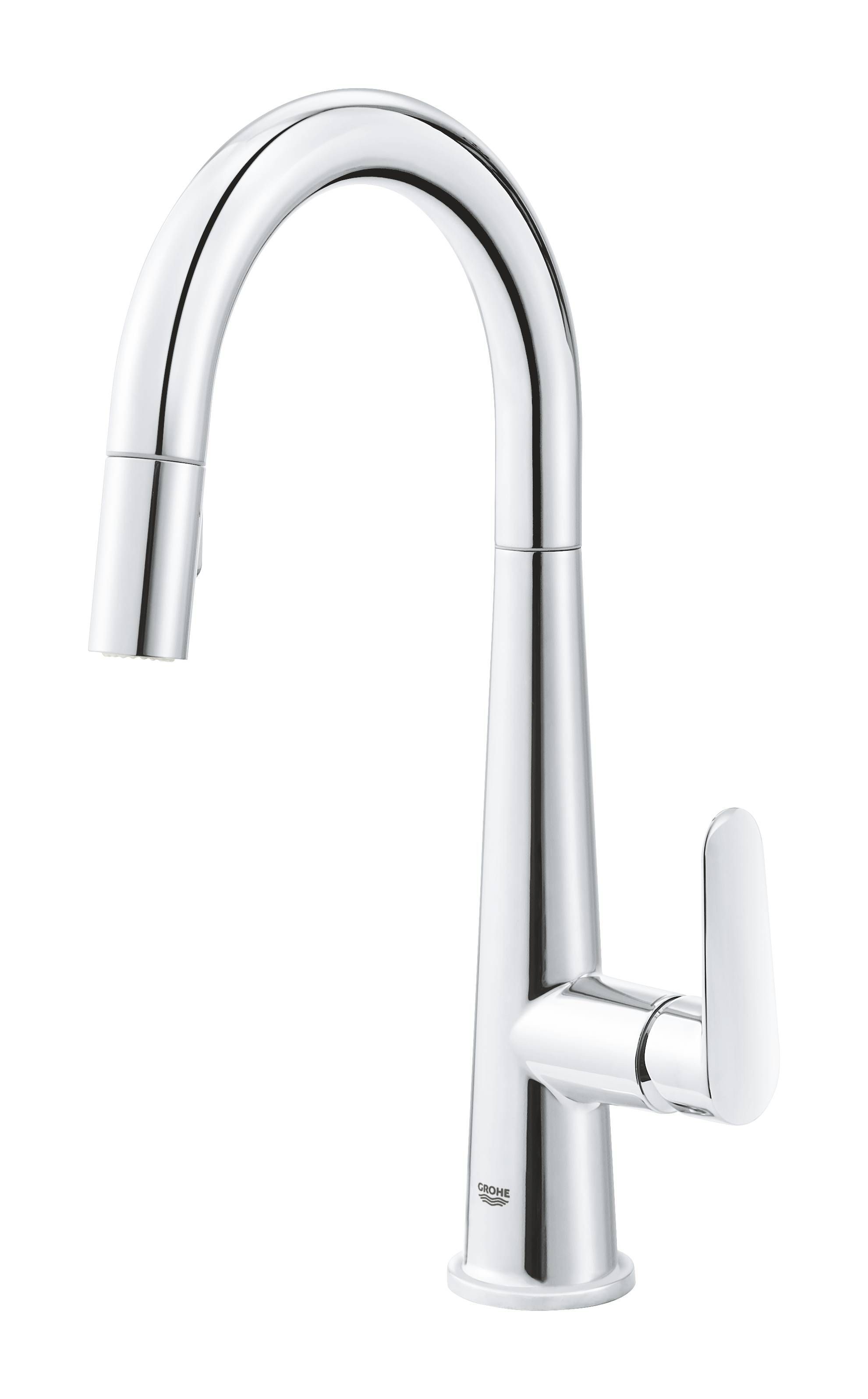Смеситель для кухни GROHE Veletto, C-образный высокий выдвижной излив, хром (30419000) Смеситель для кухни GROHE Veletto, C-образный высокий выдвижной излив, хром (30419000)