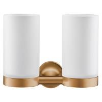 Duravit Starck T Два стакана для зубных щеток настенные, цвет: bronze Brushed