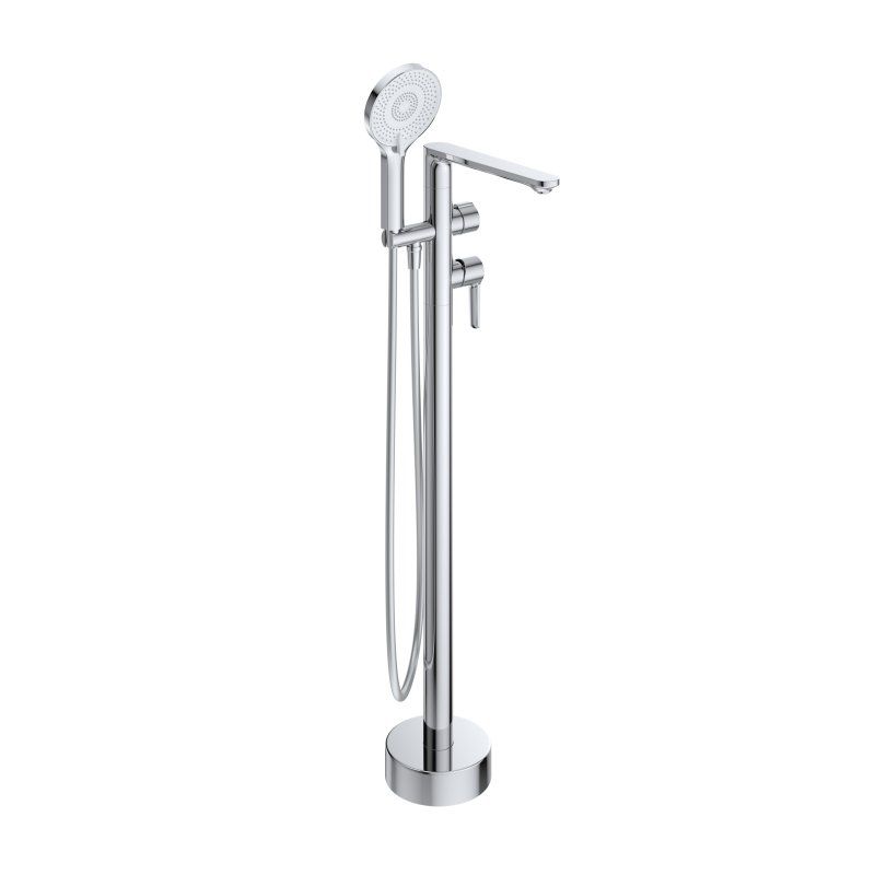 LUX-VDP-01 Напольный смеситель для ванны, хром, артикул LUX-VDP-01