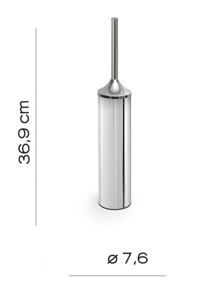 Gedy Cervino, напольный металлический ерш, цвет хром