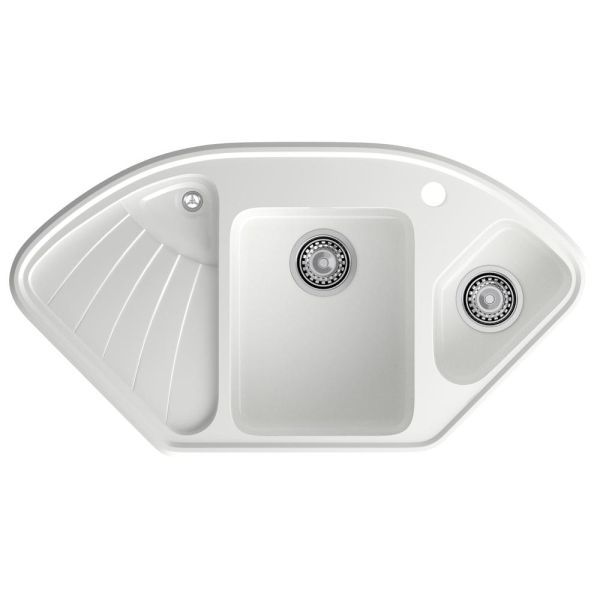 Кухонная мойка GranFest CORNER 1040E, иней