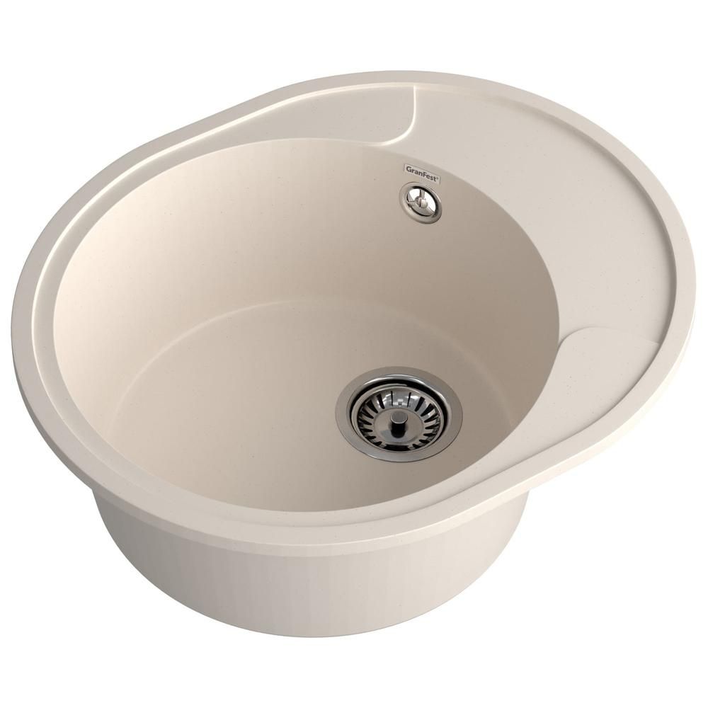 Кухонная мойка GranFest URBAN 857L, белый, артикул 857L белый