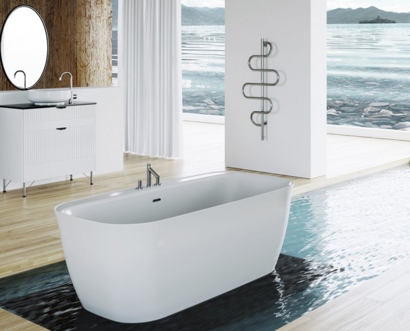 Акриловая ванна BelBagno BB303 160x80 Белая Акриловая ванна BelBagno BB303 160x80 Белая