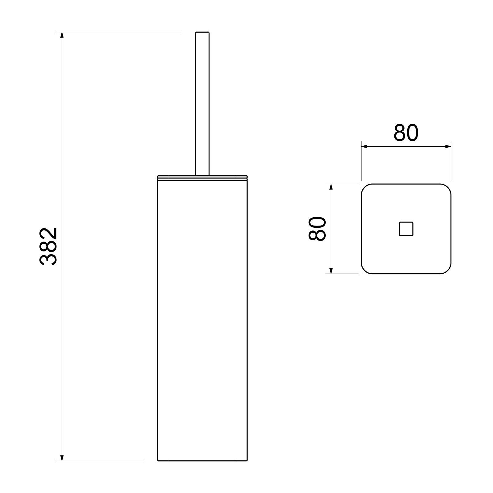 Щетка для туалета напольная Timo Torne 43161/00 хром, артикул 43161/00