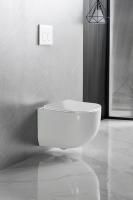 подвесные унитазы Vincea Унитаз подвесной Globo VT1-52T Tornado, цвет белый, ультратонкое soft-close сиденье,