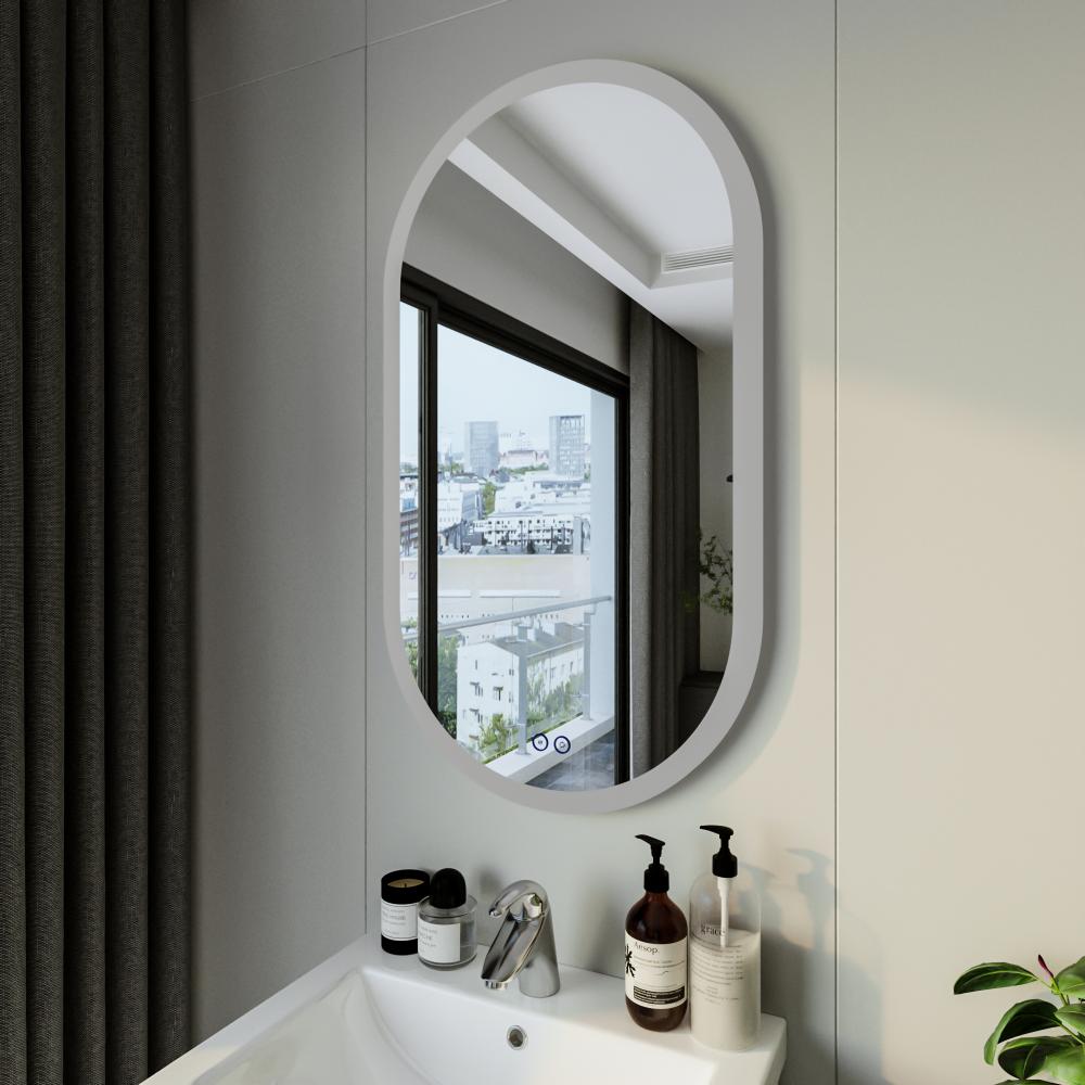 Зеркало Бриклаер Вега 55 овал, голосовое управление, сенсор на зеркале, подогрев, артикул 4627125415715