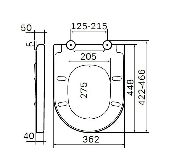 C707855WH Spirit V2.0 сиденье для приставного унитаза wrap-over, микролифт C707855WH Spirit V2.0 сиденье для приставного унитаза wrap-over, микролифт