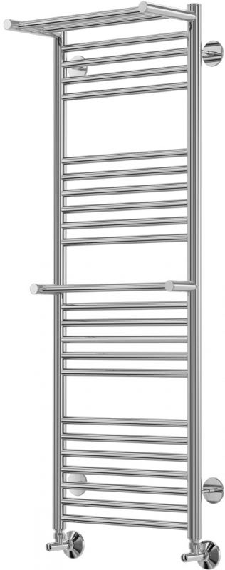 Водяной полотенцесушитель Terminus Аврора П22 400x1200 4660059582184 с полкой Хром