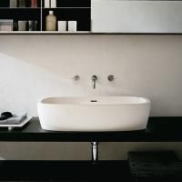 Agape Deep Раковина накладная 82x48x18 см, без отв., цвет: белый Agape Deep Раковина накладная 82x48x18 см, без отв., цвет: белый
