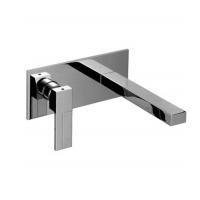 Fantini AR/38 Смеситель для раковины, встраиваемый, на 2 отв, без донного клапана, излив 200мм (наружняя часть), цвет: хром