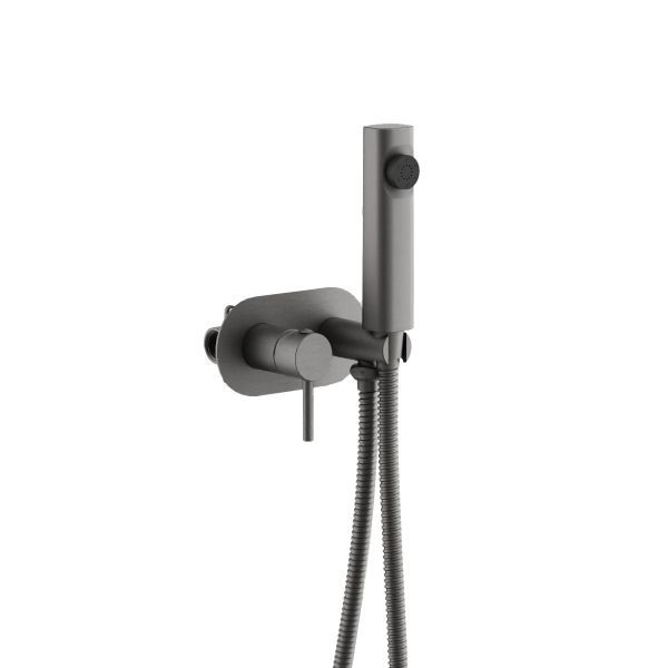 Гигиенический душ со смесителем BELZ B55807-3, оружейная сталь