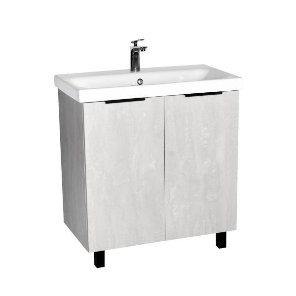 Тумба VIANT "Берлин" 2 ств цемент 441х766х820 под раковину .S-UM-MOD80/1 (MODUO 80) (VBER80MDC-T2ST)