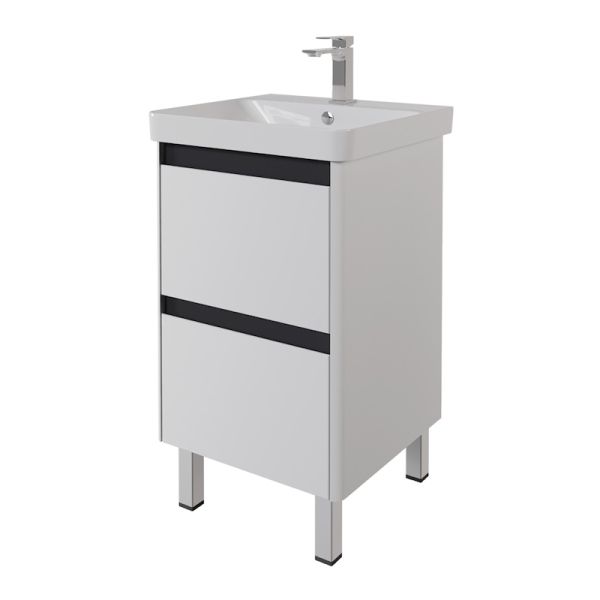 Тумба под раковину подвесная/напольная Dreja Luxury Plus 50 см, белый