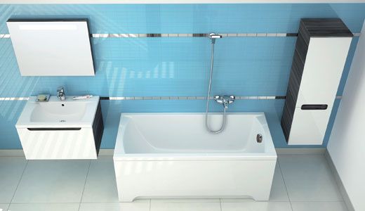 Шкаф пенал Ravak Classic SB 350 береза/белая L