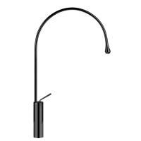 Gessi Goccia Смеситель для раковины на 1 отверстие, высокий, излив 387мм R=197, цвет: черный