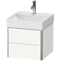 Duravit XSquare Тумба подвесная под раковину # 235350, 2 ящика, 397x484x460мм, цвет White High Gloss