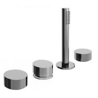 Fantini AF/21 Смеситель на борт ванны, 4 отв., без излива, цвет: хром