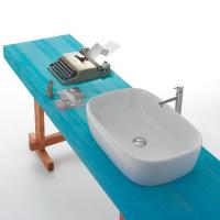 GLOBO Genesis Раковина накладная 60*40*15 cм без отв. под смеситель, цвет: белый GLOBO Genesis Раковина накладная 60*40*15 cм без отв. под смеситель, цвет: белый