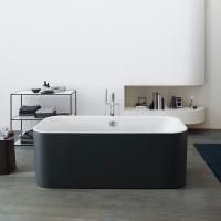 Duravit Happy D.2 Plus Ванна акриловая 1800х800мм, отдельностоящая, бесшовная панель,  цвет: graphite supermatt