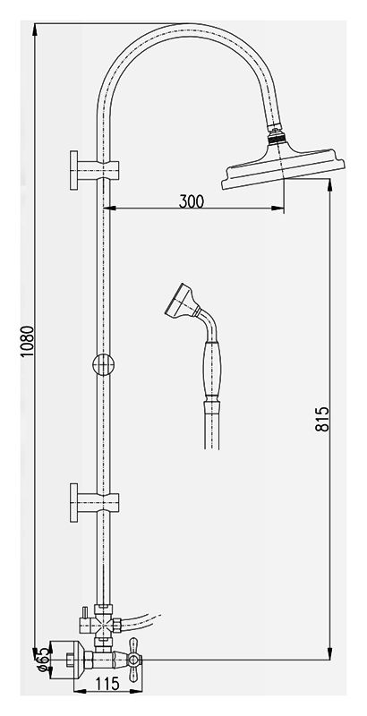 Душевая система Rav Slezak Morava MK781.5/3Z
