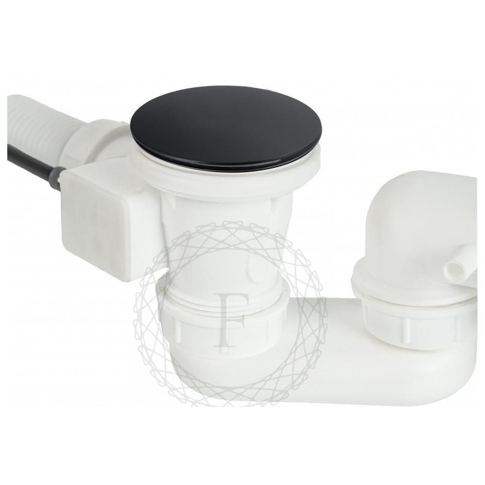 Слив-перелив (полуавтомат, 80 см.) FILARETE FL80BL, черный, артикул FL80BL