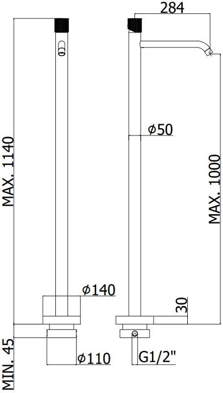 Смеситель для раковины Paffoni Jo JO031NO