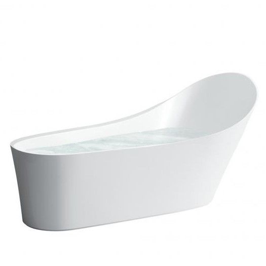 Laufen Palomba Ванна 1800x890x540мм, свободностоящая, из материала Sentec, со сливом-переливом, цвет: белый
