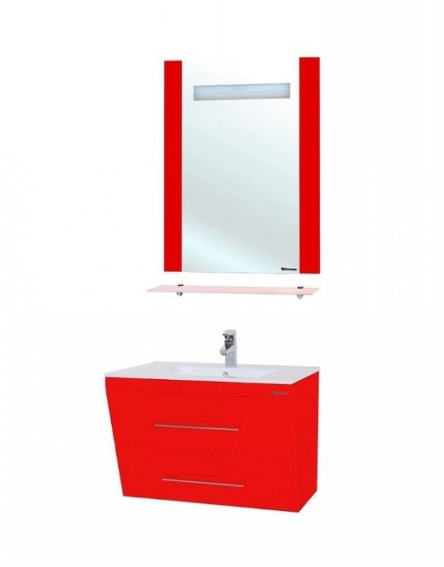 Зеркало Bellezza Берта 90 4610715050038 с подсветкой Красное