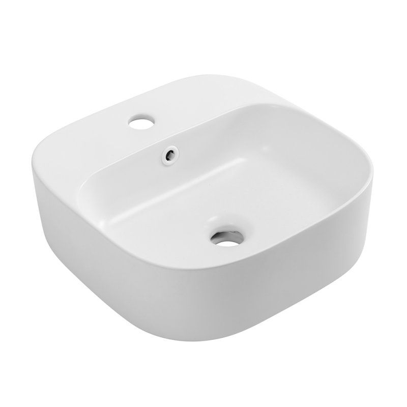 Раковина накладная керамическая, Белая матовая CZR-6615-BO, артикул CZR-6615-BO