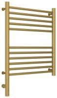 Полотенцесушитель электрический "БОГЕМА 3.0" прямая 600х500 / МЭМ левый (Матовое золото)