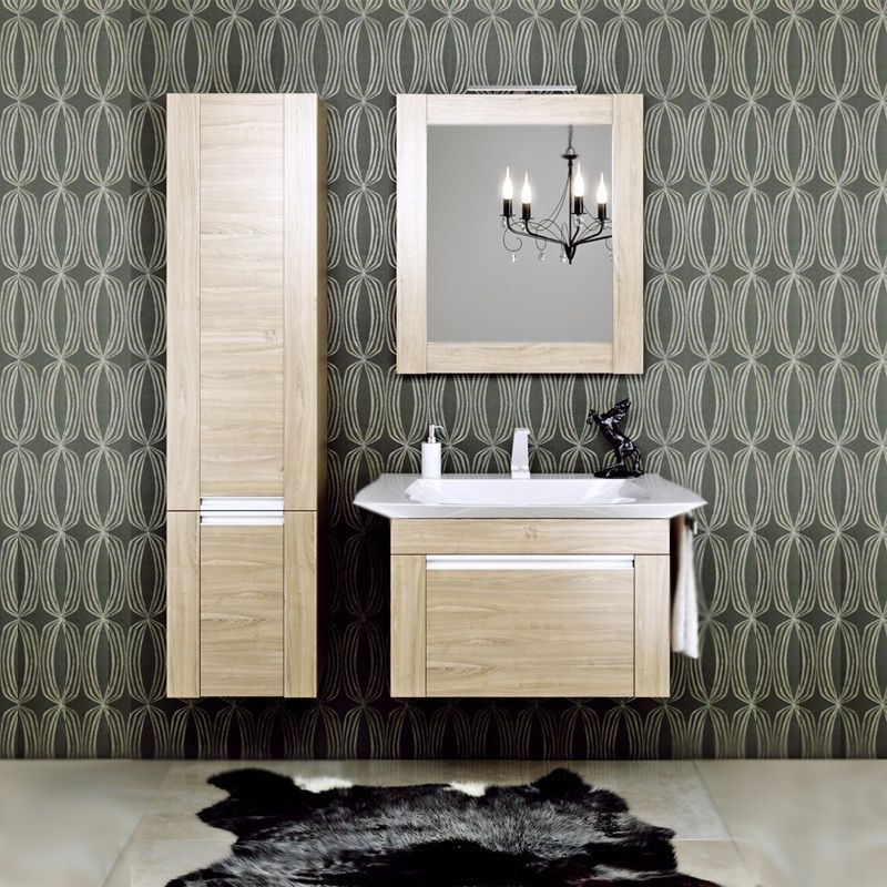 Тумба под раковину Aqwella 5 Stars Simphony 90 Sim.01.07/1/DS подвесная Дуб сонома, артикул Sim.01.07/1/DS