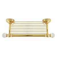 CRISTALIA Полка-решётка L43хH6,5хP14.5 cm, золото/SWAROVSKI