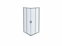 AQ ARI KV09020BL Душевой уголок квадратный, двери раздвижные 900x900x2000 профиль черный, стекло прозрачное AQ ARI KV09020BL Душевой уголок квадратный, двери раздвижные 900x900x2000 профиль черный, стекло прозрачное