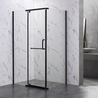 Душевой угол Veconi Rovigo RV-19B, 1000х800х2000, черный, стекло прозрачное