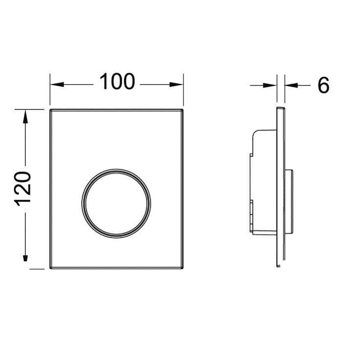 Панель TECEloop Urinal, стекло, белая, кл. белая Панель TECEloop Urinal, стекло, белая, кл. белая