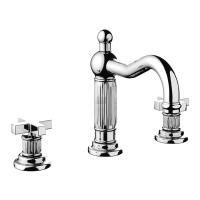 Nicolazzi Pantheon  Смеситель для  раковины на 3 отв, излив 165 мм, с донным клапаном,цвет хром