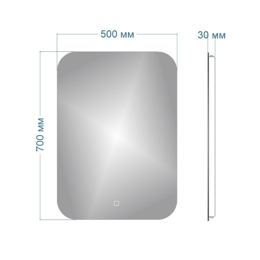 Зеркало Maretti Florenza FL145070P25EL 50x70 см, артикул FL145070P25EL