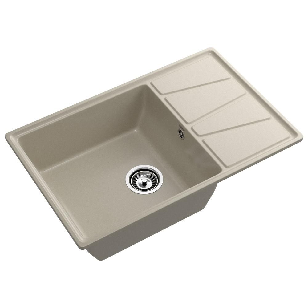 Кухонная мойка GranFest VERTEX 780L, топаз, артикул V-780L топаз