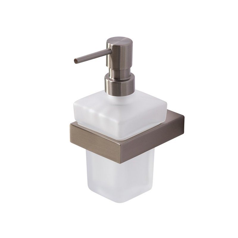 SLIDER-SOIS-V-01 Диспенсер для мыла подвесной, стекло, исполнение хром, артикул SLIDER-SOIS-V-01