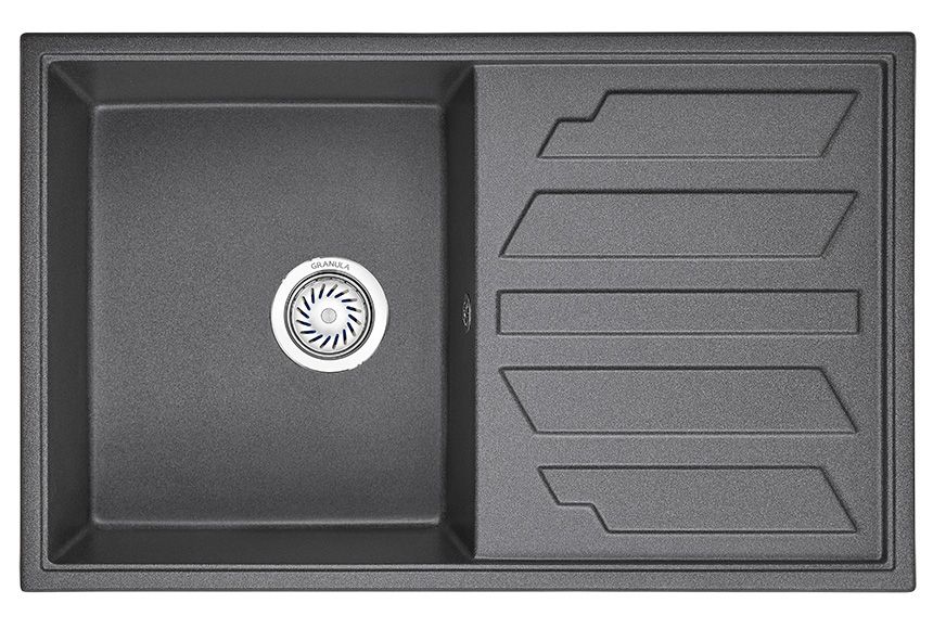 Кухонная мойка Granula 8002, ГРАФИТ, артикул 8002, ГРАФИТ