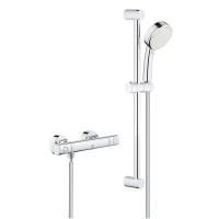 Термостат для душа GROHE Grohtherm 800 Cosmopolitan, душевой гарнитур Tempesta Cosmopolitan, 2 режима струи, душевая штанга 600 мм (34768000) Термостат для душа GROHE Grohtherm 800 Cosmopolitan, душевой гарнитур Tempesta Cosmopolitan, 2 режима струи, душевая штанга 600 мм (34768000)