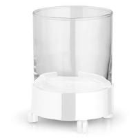 Bertocci Cinquecento Стакан настольный, цвет: прозрачное стекло/белый матовый