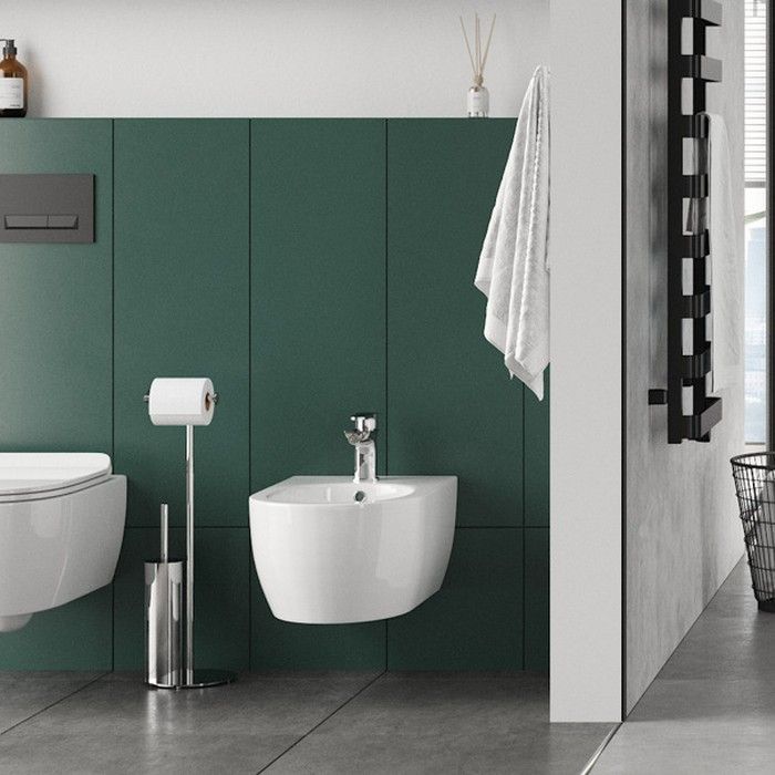 Ершик напольный с бумагодержателем EXCELLENT Kobo (хром)