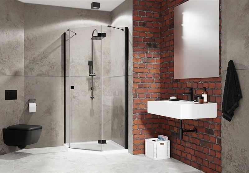 Дверь душевого уголка Radaway Essenza New PTJ L профиль Хром стекло прозрачное Дверь душевого уголка Radaway Essenza New PTJ L профиль Хром стекло прозрачное