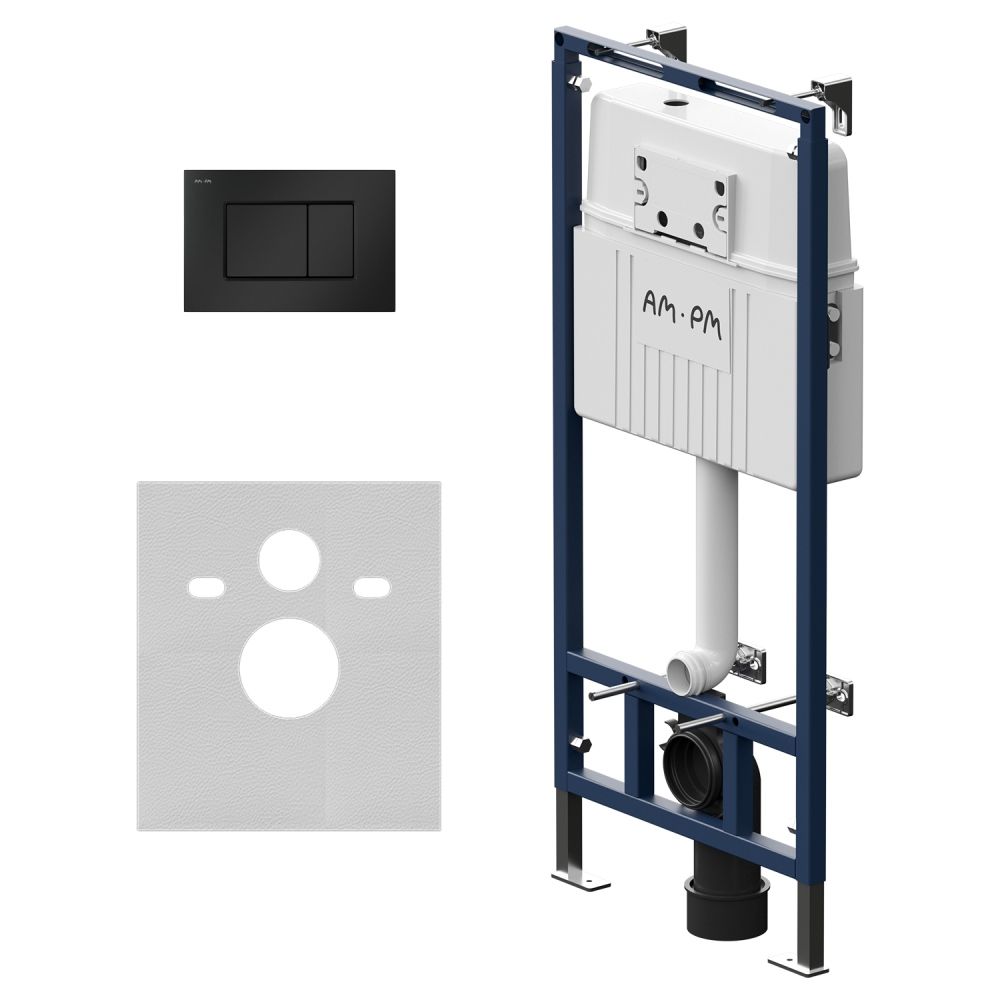 I012710.0238 MasterFit инсталляция для подвесного унитаза с клавишей ProC S, мат.черный I012710.0238 MasterFit инсталляция для подвесного унитаза с клавишей ProC S, мат.черный