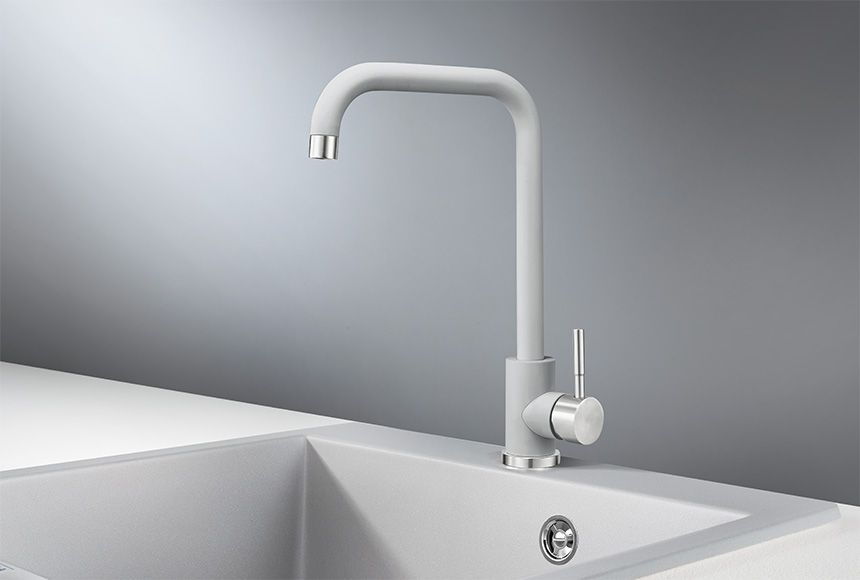 Смеситель для кухни GRANULA (ST-4033, АЛЮМИНИУМ), артикул ST-4033, АЛЮМИНИУМ