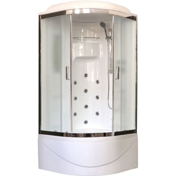 Душевая кабина Royal Bath NRW 100x100 RB100NRW-C-CH-P с паром с гидромассажем