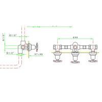 Внутренняя часть, Nicolazzi, назначение-смеситель для душа встраиваемый настенный, стандарт подвода воды-1/2", не окрашен